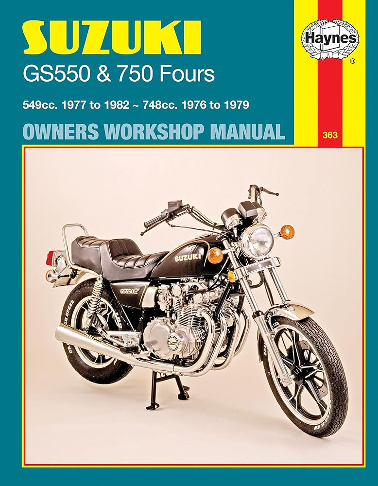 Suzuki GS550 and GS750 Fours Owners Workshop Manual, No. M363: '76-'82 cover image