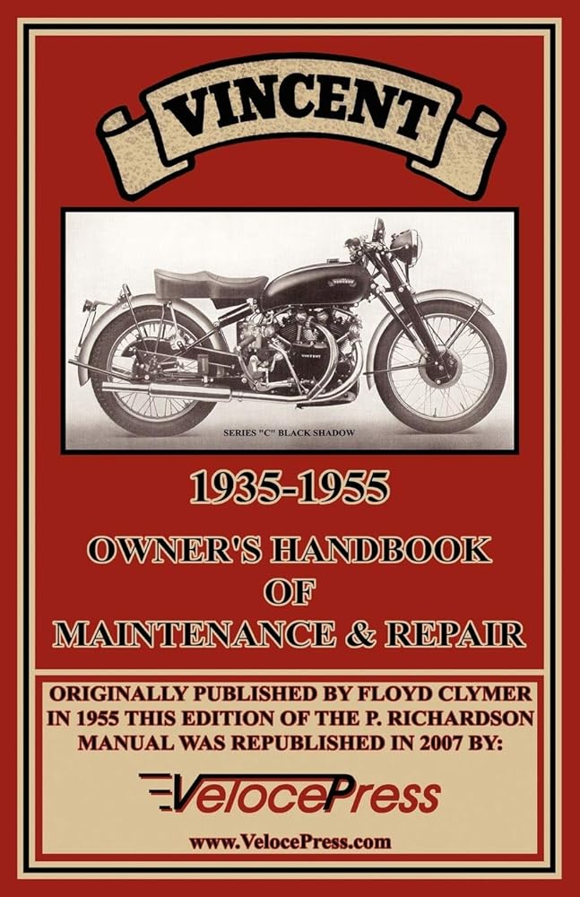 Vincent 1935-1955 Owner's Handbook of Maintenance & Repair cover image