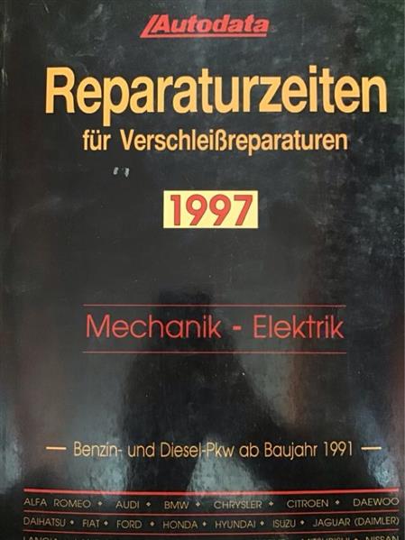 Autodata Reparaturzeiten für Verschleißreparaturen 1991-1997